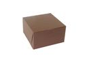 Boxit Lock Corner One Piece Chocolate Bakery Box, 9 x 9 x 5 inch -- 100 per case.