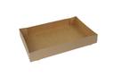 Boxit 4 Corner Glued Kraft SUS Automatic Donut Tray, 17.25 x 11 x 2.5 inch -- 200 per case.
