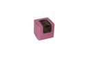 Boxit Windowed Strawberry Lock Corner One Piece Cupcake Box, 4 x 4 x 4 inch -- 200 per case.