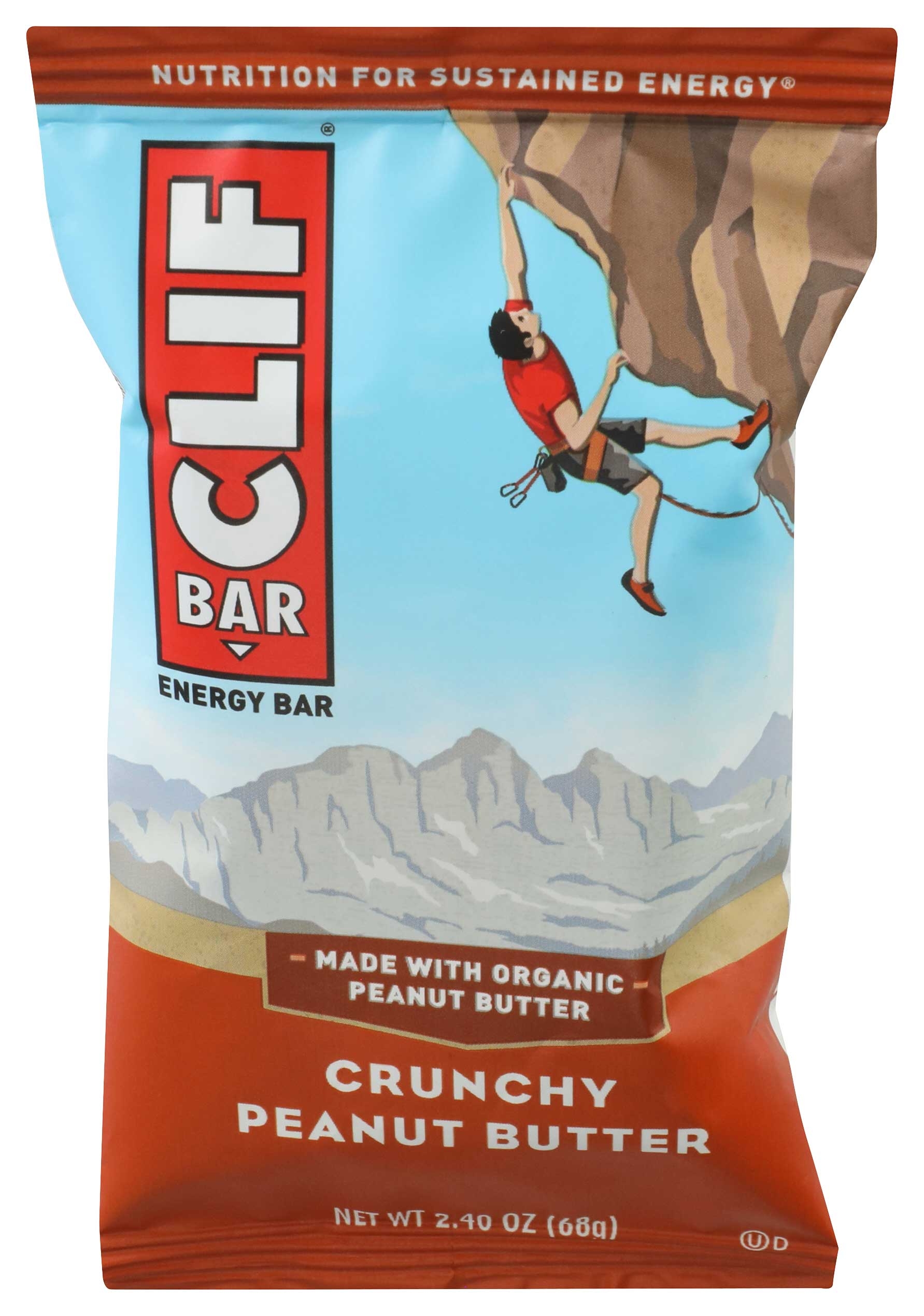 Clif Crunchy Peanut Butter Bar, 2.4 Ounce -- 12 per case.