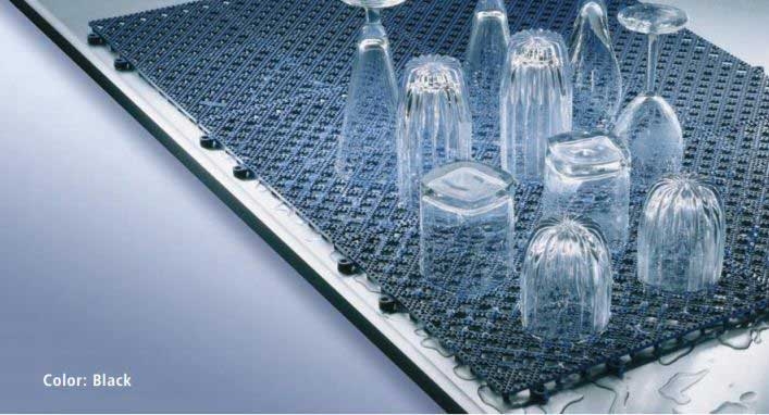 Cactus Mat Black Flex Tile Mat, 12 x 12 x 2.5 inch