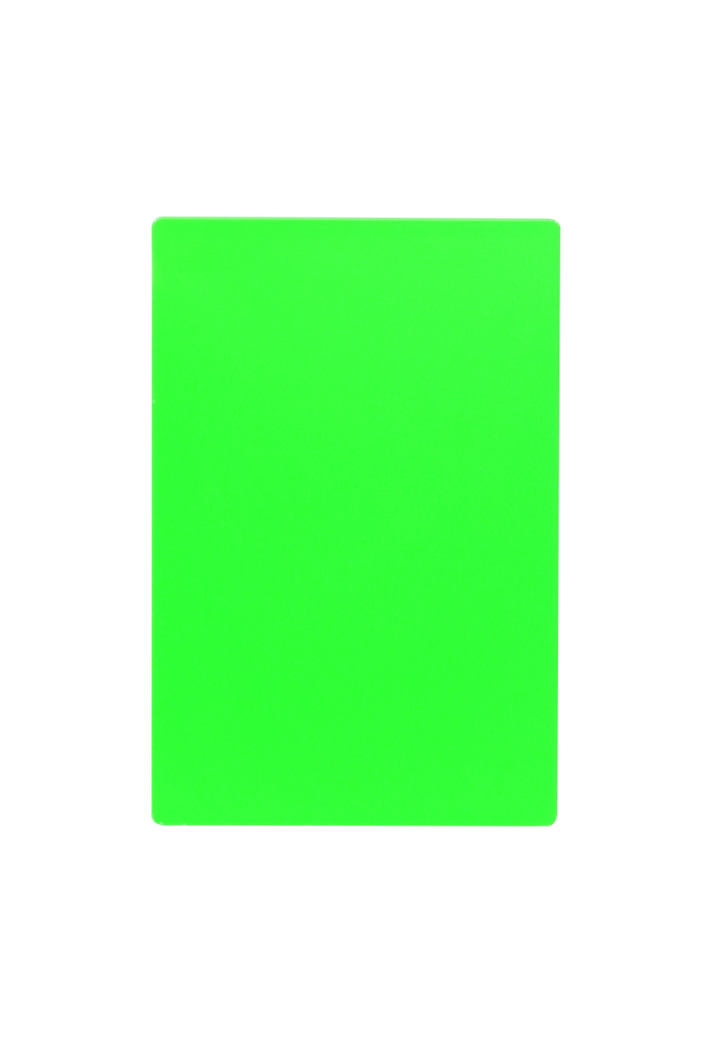 Tablecraft Polyethylene Green Rectangular Cutting Board, 20 x 15 x 0.5 inch