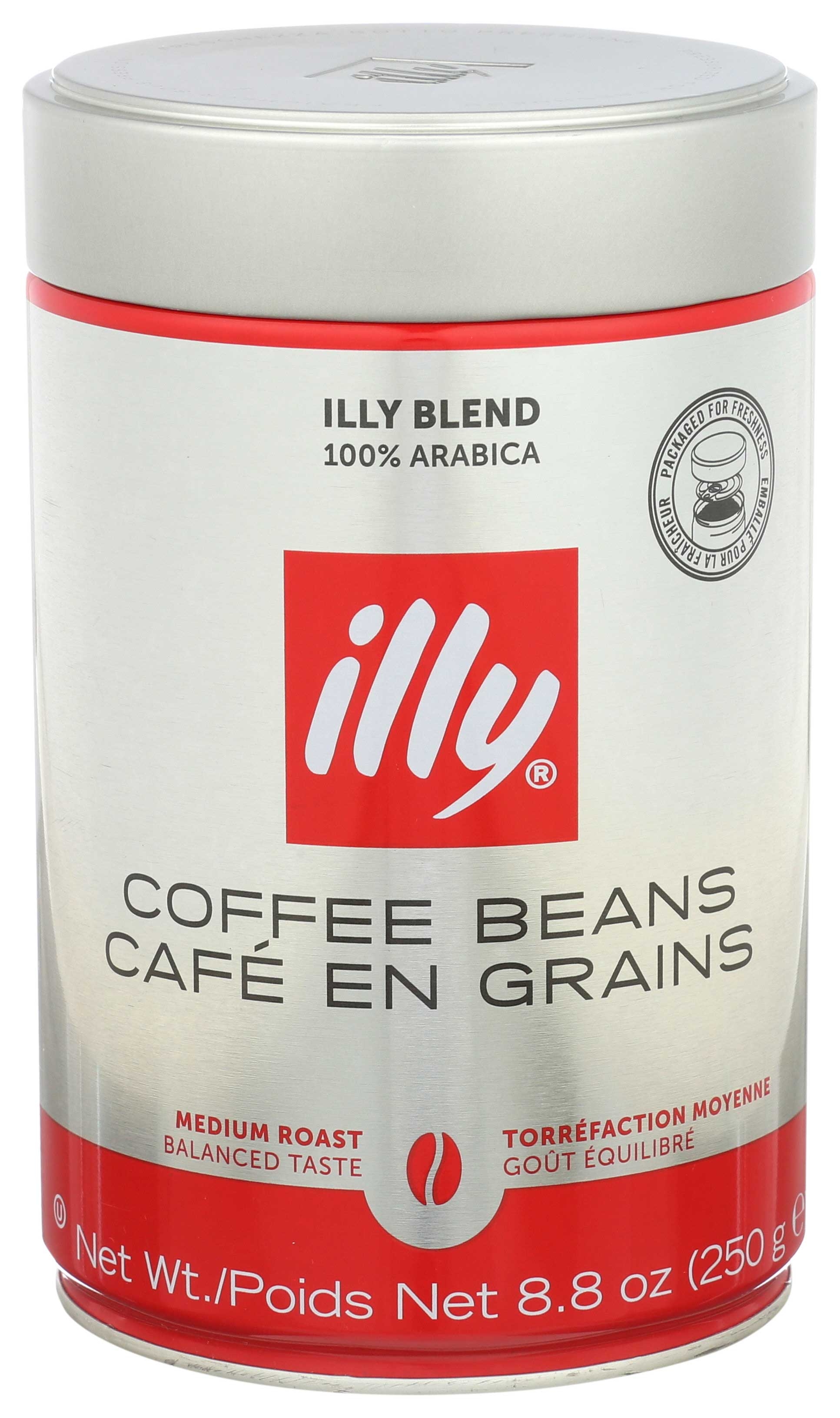 Illy Whole Bean Medium Roasted Coffee, 8.8 Ounce -- 6 per case.