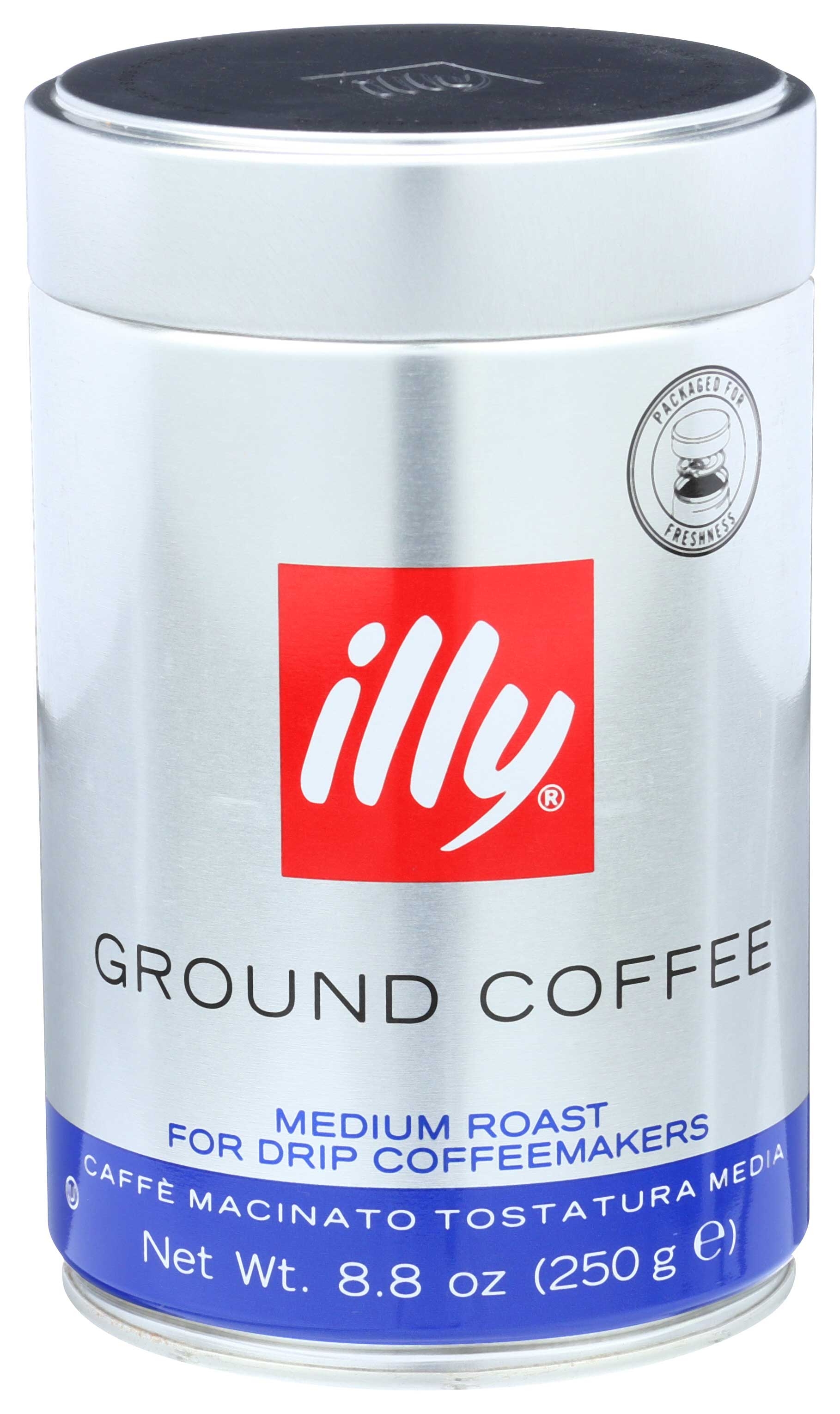 Illy Medium Grind Medium Roasted Coffee, 8.8 Ounce -- 6 per case.
