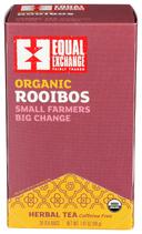 Equal Exchange Organic Rooibos Tea - 20 bags per pack -- 6 packs per case.