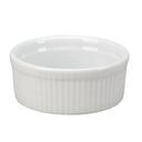 Vertex China Market Buffet Collection Porcelain White Souffle Fluted Bowl, 23 Ounce -- 12 per case.