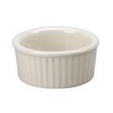 Vertex China Vista Undecorated White Fluted Ramekin, 3 Ounce -- 48 per case.