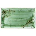 Vertex China London Undecorated Terra Jade Rectangle Platter, 13 x 7 1/2 inch -- 12 per case.