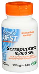 Doctors Best Serrapeptase 40000 SPU Veggie Caps - 90 count per pack