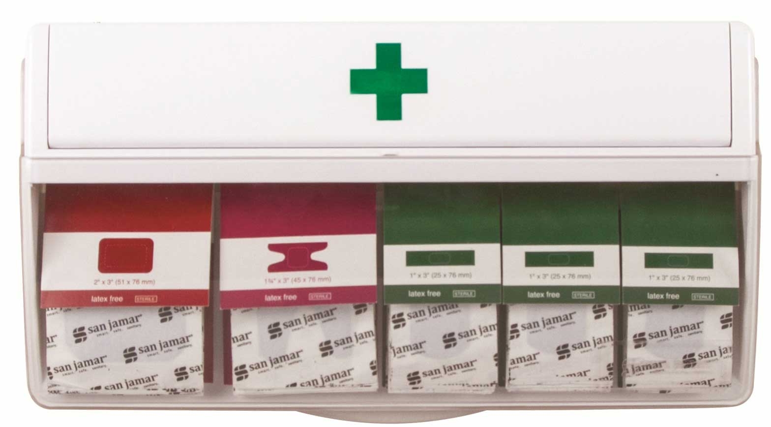 San Jamar Mani Kare Blue Four Types Bandage Dispenser