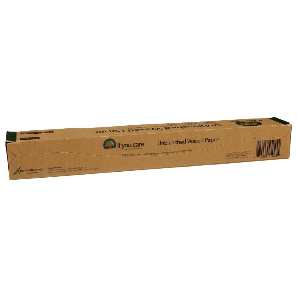 If You Care All Natural 00 Percent Unbleached Waxed Paper, 75 Square Feet -- 12 per case