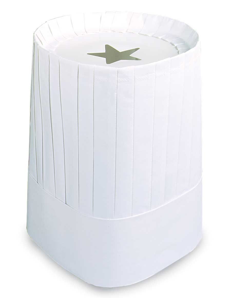 Cellucap 12 Inch Fully Formed Chef Hat, 10 Count