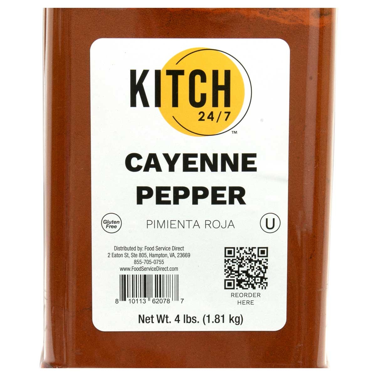 KITCH 24/7 Ground Red Pepper (Cayenne), 4 Pound