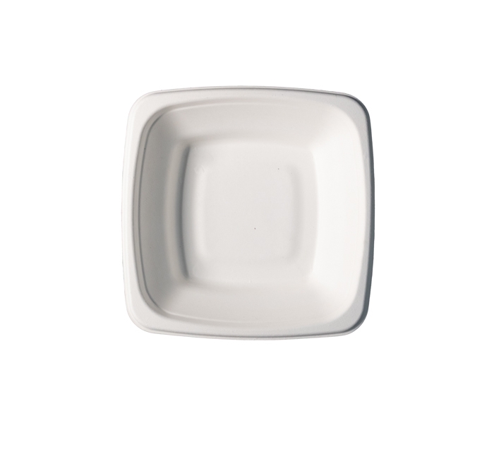 Kitch 24/7 White Square Molded Fiber Bowl, 16 Ounce -- 400 per case