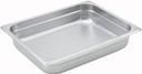 Winco 23 Gauge Stainless Steel Half Size Anti Jam Steam Pan, 2.5 inch