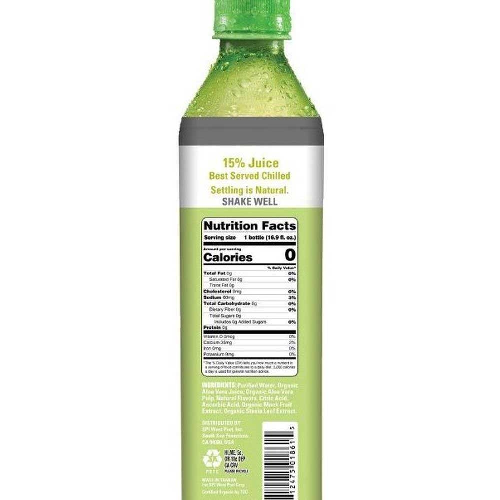 Alo Drink Organic Aloe Vera Plus White Grape Juice Drink, 16.9 Ounce -- 12 Per Case