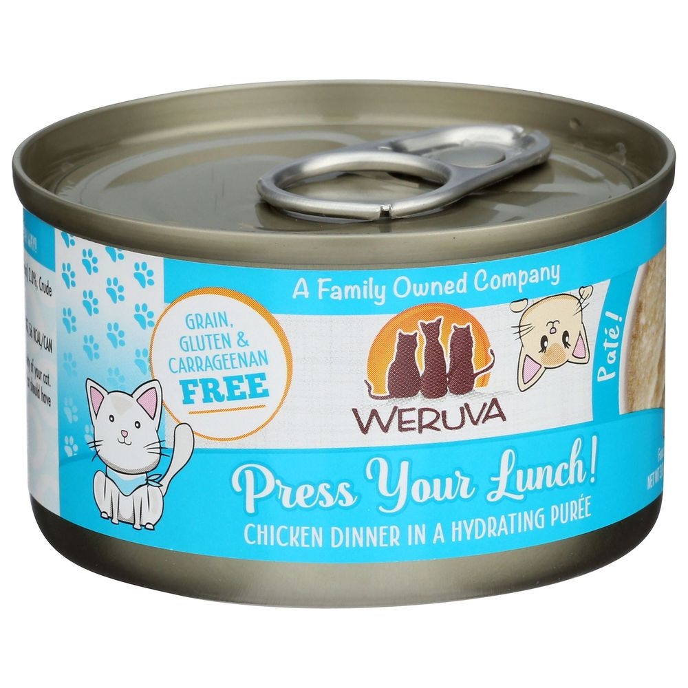 Weruva Press Your Lunch Chicken Dinner In A Hydrating Purée Cat Food, 3 Ounce -- 12 Per Case