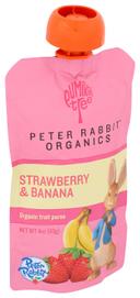 Peter Rabbit Organics Strawberry and Banana Fruit Snack, 4 Ounce -- 10 per case.