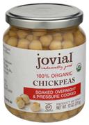 Jovial Organic Chickpeas, 13 Ounce -- 6 per case.