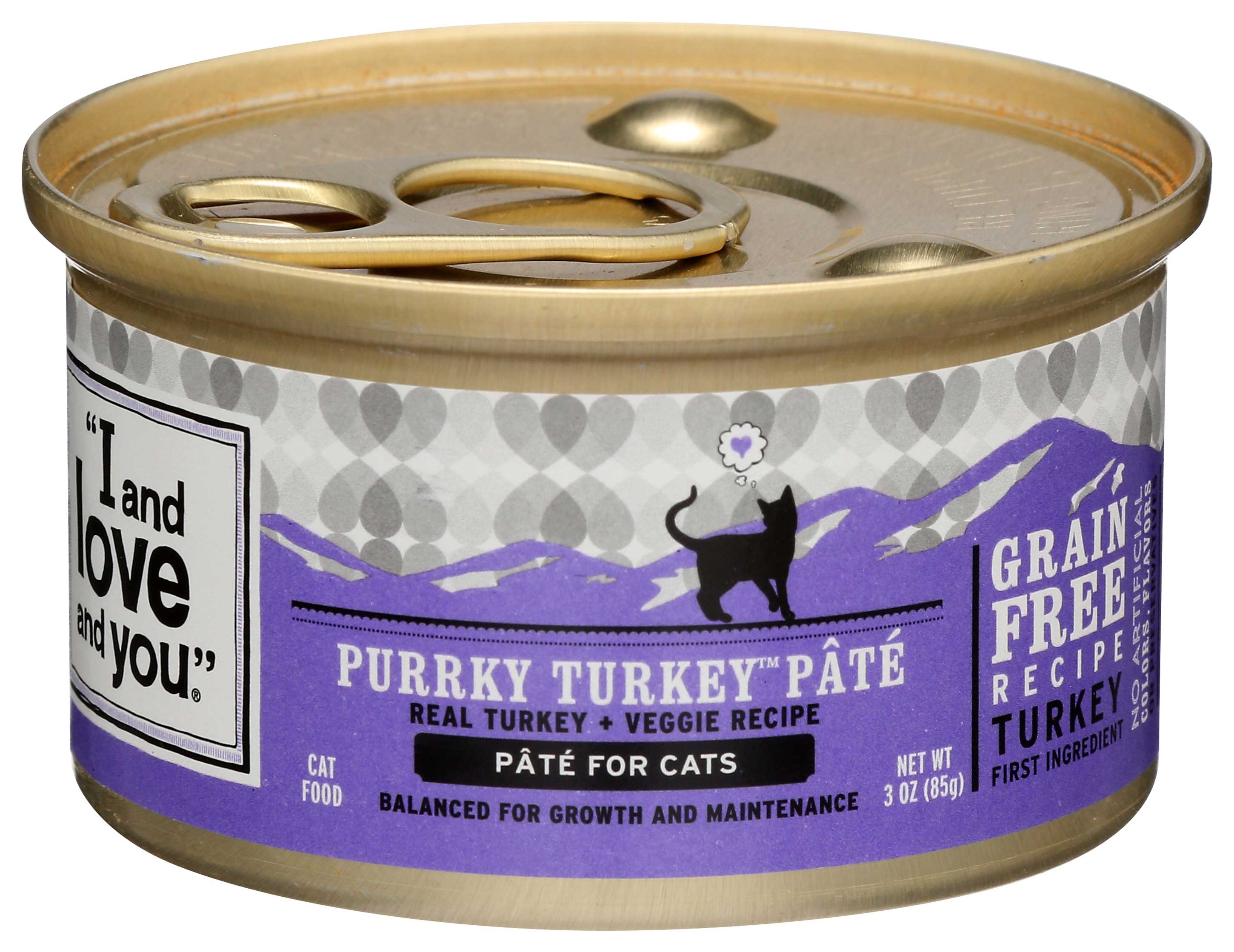 I And Love And You Purrky Turkey Pate Cat Food, 3 Ounce -- 24 Per Case