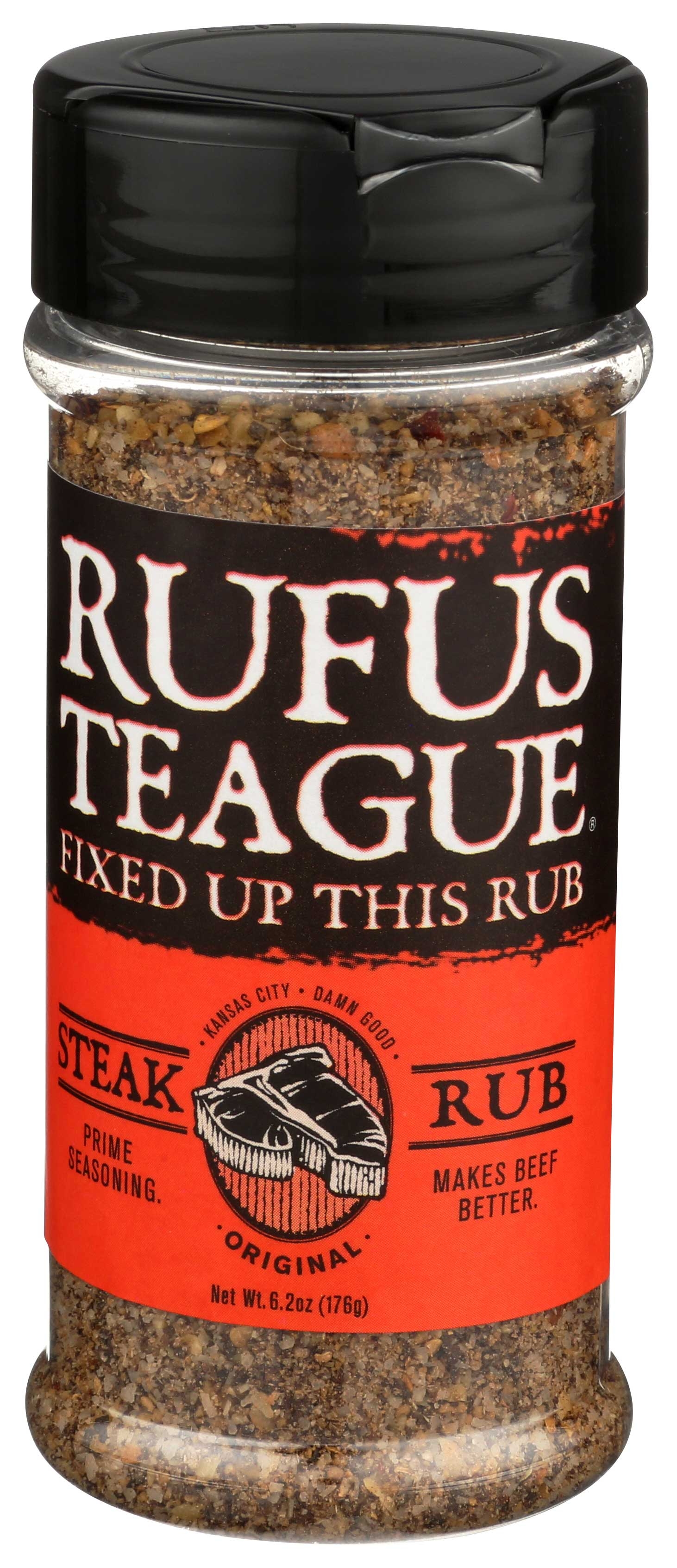 Rufus Teague Steak Rub, 6.2 Ounce -- 6 per case
