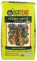 Eco Teas Organic Yerba Mate Loose Tea, 1 Pound -- 6 per case.