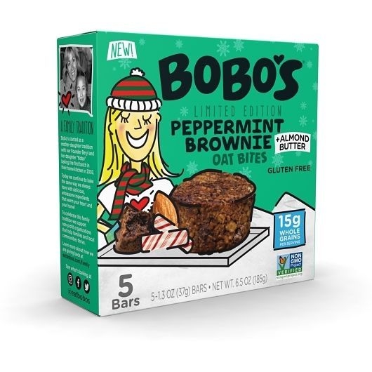 Bobos Peppermint Brownie Oat Bites, 0.41 Pound -- 6 per case