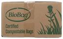Biobag Small Compostable Food Scrap Bag, 3 Gallon - 48 count per pack -- 12 packs per case