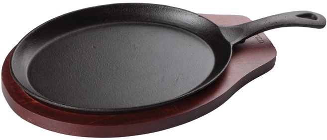 Winco Cast Iron Fajita Server Two-piece Set, 1 Set