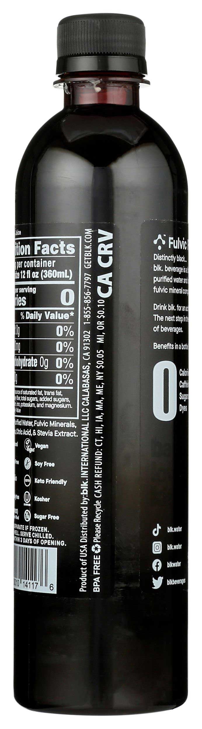 Blk Dirty Lemonade Mineral Water, 16.9 Fluid Ounce -- 12 per case