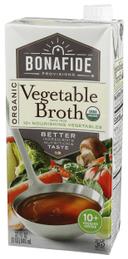 Bonafide Provisions Organic Vegetable Broth, 32 Ounce -- 6 per case