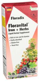 Floradix Floravital Iron Plus Herbs Liquid Herbal Supplement, 8.5 Fluid Ounce