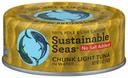 Sustainable Seas No Salt Added Chunk Light Tuna in Water, 5 Ounce -- 12 per case