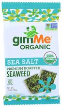 Gimme Organic Sea Salt Roasted Seaweed Snacks, 0.35 Ounce -- 12 per case.