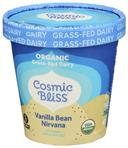 Cosmic Bliss Organic Vanilla Bean Nirvana Grass Fed Dairy ice Cream, 14 Fluid Ounce -- 8 per case