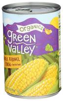 Green Valley Organics Whole Kernel Sweet Corn, 15 Ounce -- 12 per case