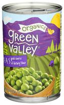 Green Valley Organics Sweet Peas, 15 Ounce -- 12 per case