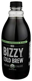 Bizzy Organic Espresso Blend Roasted Cold Brew Coffee, 48 Ounce -- 6 per case