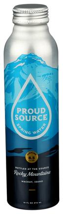 Proud Source Water Naturally Alkaline Plus Electrolytes Spring Water, 16 Fluid Ounce -- 24 per case
