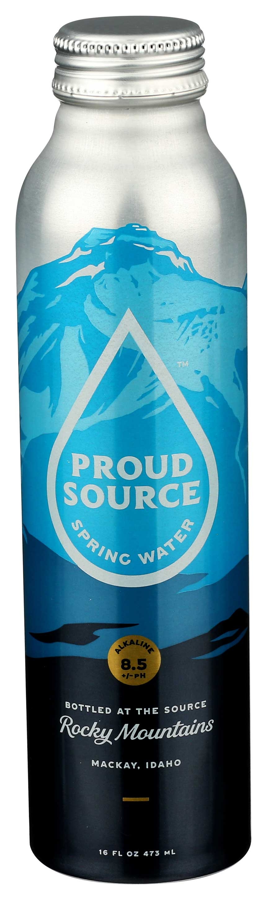 Proud Source Water Naturally Alkaline Plus Electrolytes Spring Water, 16 Fluid Ounce -- 24 per case