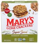 Marys Gone Crackers Super Seed Rosemary Cracker, 5 Ounce -- 6 per case