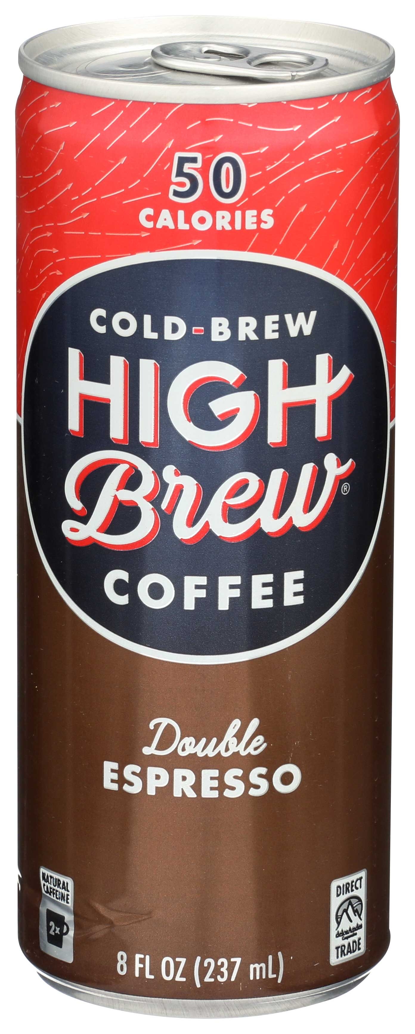 High Brew Coffee Double Espresso Coffee, 8 Fluid Ounce -- 12 per case.
