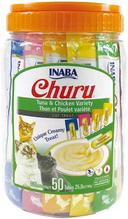 Inaba Churu Puree Tuna and Chicken Recipe Cat Treats - Variety Pack, 25 Ounce -- 6 per case