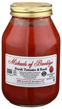Michaels of Brooklyn Gluten Free Tomato Basil Pasta Sauce, 32 Ounce -- 6 per case