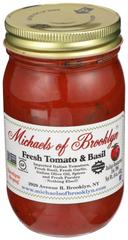 Michaels Of Brooklyn Tomato and Basil Pasta Sauce, 16 Ounce -- 6 per case