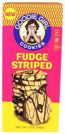 Goodie Girl Fudge Striped Cookies, 7 Ounce -- 6 per case
