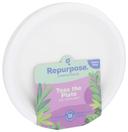 Repurpose Compostable Dinner Plates, 9 inch - 20 per pack -- 12 packs per case.