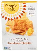 Simple Mills Cheddar Almond Flour Farmhouse Cracker, 4.25 Ounce -- 6 per case