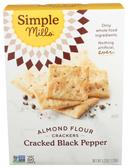 Simple Mills Black Pepper Flour Cracker, 4.25 Ounce -- 6 per case