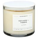 Calyan Wax Vetiver Plus Tonka 3-Wick Clear Glass Tumbler Soy Candle, 14.9 Ounce -- 4 per case